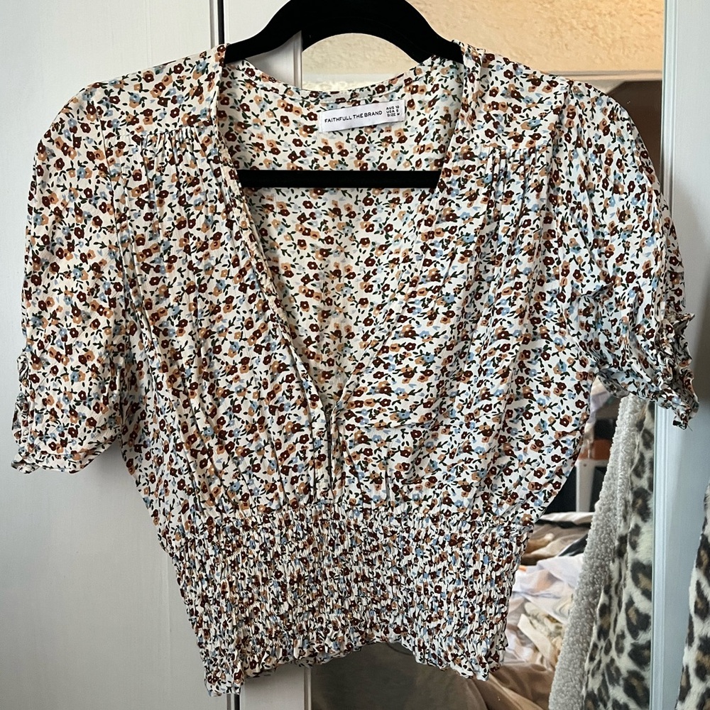 Faithfull the Brand floral print top